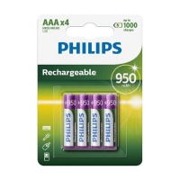 Аккумуляторы R03 Multilife B4 Baterie Philips rechargeable 950mAh AAA b4 4buc 