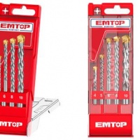 SET BURGHIU P U BETON 4 10MM 5BUC EMTOP